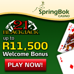 Play Blackjack 21 at Springbok Casino